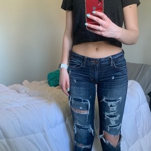 Dark wash American Eagle jeans/jeggings